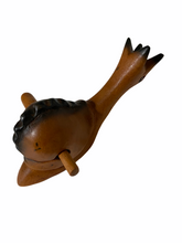 Load image into Gallery viewer, Dark Stained Wooden Musical Snail Percussion Instrument