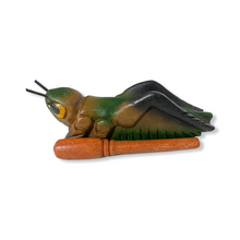Load image into Gallery viewer, 5" Painted Wooden Musical Cricket Percussion Instrument