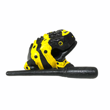Load image into Gallery viewer, 1.5" Extra Small Yellow Dart Frog Musical Frog Percussion Instrument