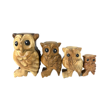 Load image into Gallery viewer, 4" Wooden Musical Whistle Owl Instrument