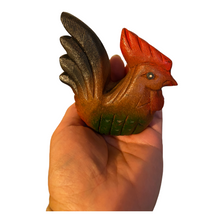 Load image into Gallery viewer, Painted Wooden Musical Whistle Rooster Instrument