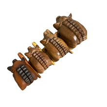 Load image into Gallery viewer, 4" Wooden Musical Pig Percussion Instrument