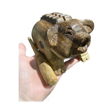 Load image into Gallery viewer, 4" Wooden Musical Pig Percussion Instrument