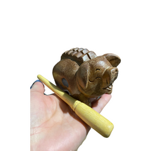 Load image into Gallery viewer, 4" Wooden Musical Pig Percussion Instrument