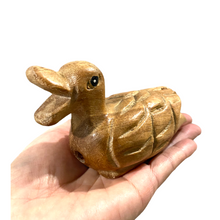 Load image into Gallery viewer, Wooden Musical Whistle Duck Noise Maker Percussion Figurine