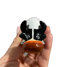 Load image into Gallery viewer, wooden-cow-shelf-figurine-decoration