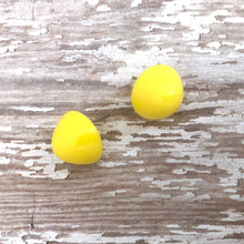 Load image into Gallery viewer, Yellow Gumdrop Stud Earring