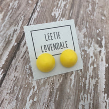 Load image into Gallery viewer, Yellow Gumdrop Stud Earring