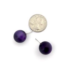Load image into Gallery viewer, Purple Moonglow Jumbo Ball Stud Earrings