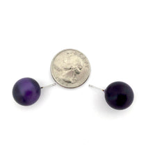 Load image into Gallery viewer, Purple Moonglow Jumbo Ball Stud Earrings