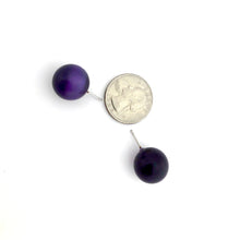 Load image into Gallery viewer, Purple Moonglow Jumbo Ball Stud Earrings