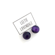 Load image into Gallery viewer, Purple Moonglow Jumbo Ball Stud Earrings