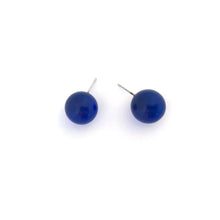 Load image into Gallery viewer, Capri Blue Transparent Jumbo Ball Stud Earrings