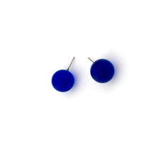 Load image into Gallery viewer, Capri Blue Transparent Jumbo Ball Stud Earrings