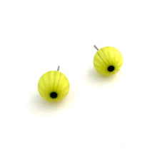 Load image into Gallery viewer, Yellow Daisy Flower Ball Stud Earrings