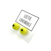 Load image into Gallery viewer, Yellow Daisy Flower Ball Stud Earrings