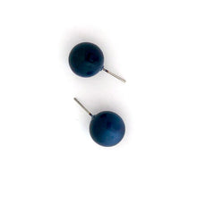 Load image into Gallery viewer, Slate Blue Moonglow Ball Stud Earrings