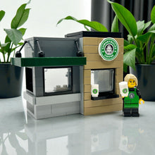 Load image into Gallery viewer, SomanyBucks Coffee Stand with Barista Minifig