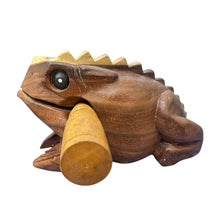 Load image into Gallery viewer, Natural wooden frog