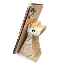 Load image into Gallery viewer, Wooden Giraffe Phone Holder