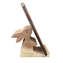 Load image into Gallery viewer, Wooden Cute Rabbit Phone Holder