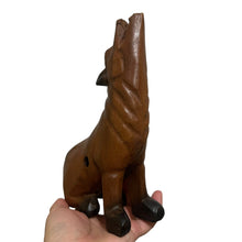 Load image into Gallery viewer, 8" Dark Oak Wolf Musical Whistle Instrument