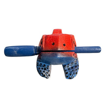 Load image into Gallery viewer, 4" Wooden Musical Frog - Red Dart Design (Percussion Instrument)