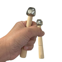 Load image into Gallery viewer, Wooden Handle Bell Stick – Montessori Rhythm Instrument for Kids’ Music Learning
