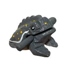 Load image into Gallery viewer, 1.5" Wooden Musical Frog - Gray Design (Percussion Instrument)