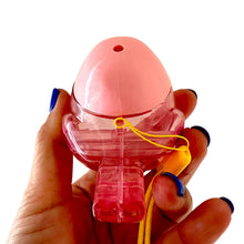 Load image into Gallery viewer, Clear Water Whistle Bird - Whimsical Water-Filled Whistle (Pink)