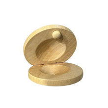 Load image into Gallery viewer, Wooden Castanet – Montessori Rhythm Instrument for Kids’ Music Learning