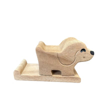 Load image into Gallery viewer, Wooden Basset Hound Phone Holder