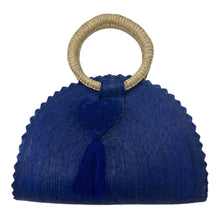 Load image into Gallery viewer, Handwoven Crescent Bag with Pompon