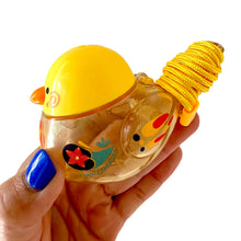 Load image into Gallery viewer, Clear Water Whistle Bird - Whimsical Water-Filled Whistle (Yellow)