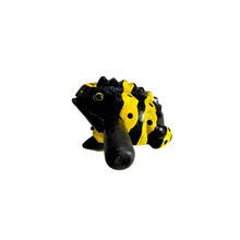 Load image into Gallery viewer, 1.5" Extra Small Yellow Dart Frog Musical Frog Percussion Instrument