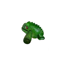 Load image into Gallery viewer, 1.5" Wooden Musical Frog - Green Tree Design (Percussion Instrument)