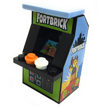 Load image into Gallery viewer, Fortbrick Arcade Machine Building Set made using LEGO parts