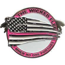 Load image into Gallery viewer, BL14-018 Thin Pink Line Flag and Eagle Breast Cancer Awareness Police Challenge Coin
