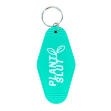 Load image into Gallery viewer, Plant Slut Leaf Motel Style Keychain 🌿