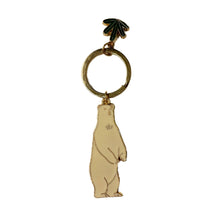 Load image into Gallery viewer, Polar Bear Enamel Keychain | Cute Arctic Key Holder