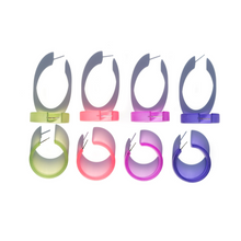 Load image into Gallery viewer, Portland Frosted Lucite Hoop Earrings