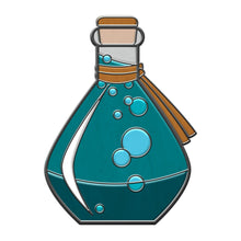 Load image into Gallery viewer, Potion Bottle - Hard Enamel Adventure Dice Pin Metal by Norse Foundry