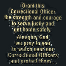 Load image into Gallery viewer, EL10-009 Correctional Officer Thin Gray Line Prayer Challenge Coin CO Corrections Prison Jail