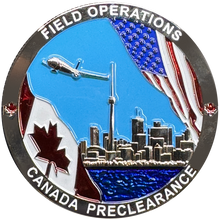 Load image into Gallery viewer, DL8-06 CBP OFO Field Operations Canada Preclearance Field Ops Challenge Coin CBPO Officer