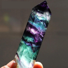 Load image into Gallery viewer, Pillar Of Energy Rainbow Fluorite Crystal Tower
