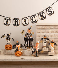 Load image into Gallery viewer, Pumpkinhead on Crow | Halloween Decor | Bethany Lowe