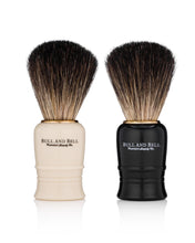 Load image into Gallery viewer, Pure Badger Shaving Brush (White or Black) - by Bull and Bell Premium Supply Co.