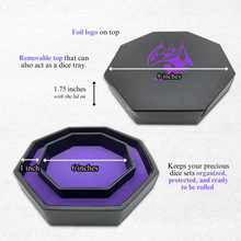Load image into Gallery viewer, Purple Dragon Tray of Holding™ Dice Tray by Norse Foundry