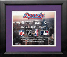 Load image into Gallery viewer, NBA Basketball Photo Picture Frame Kit - Sacramento Kings (Purple Matting, White Trim)
