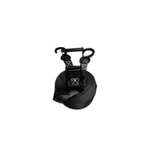 Load image into Gallery viewer, 1" Black Ratchet Strap w/Vinyl S Hook LENGTH OPTIONS | FOUR PACK